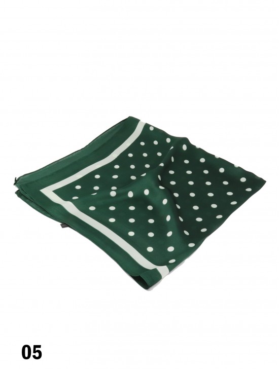 Vintage Style Polka dot Print Fashion Square Scarf